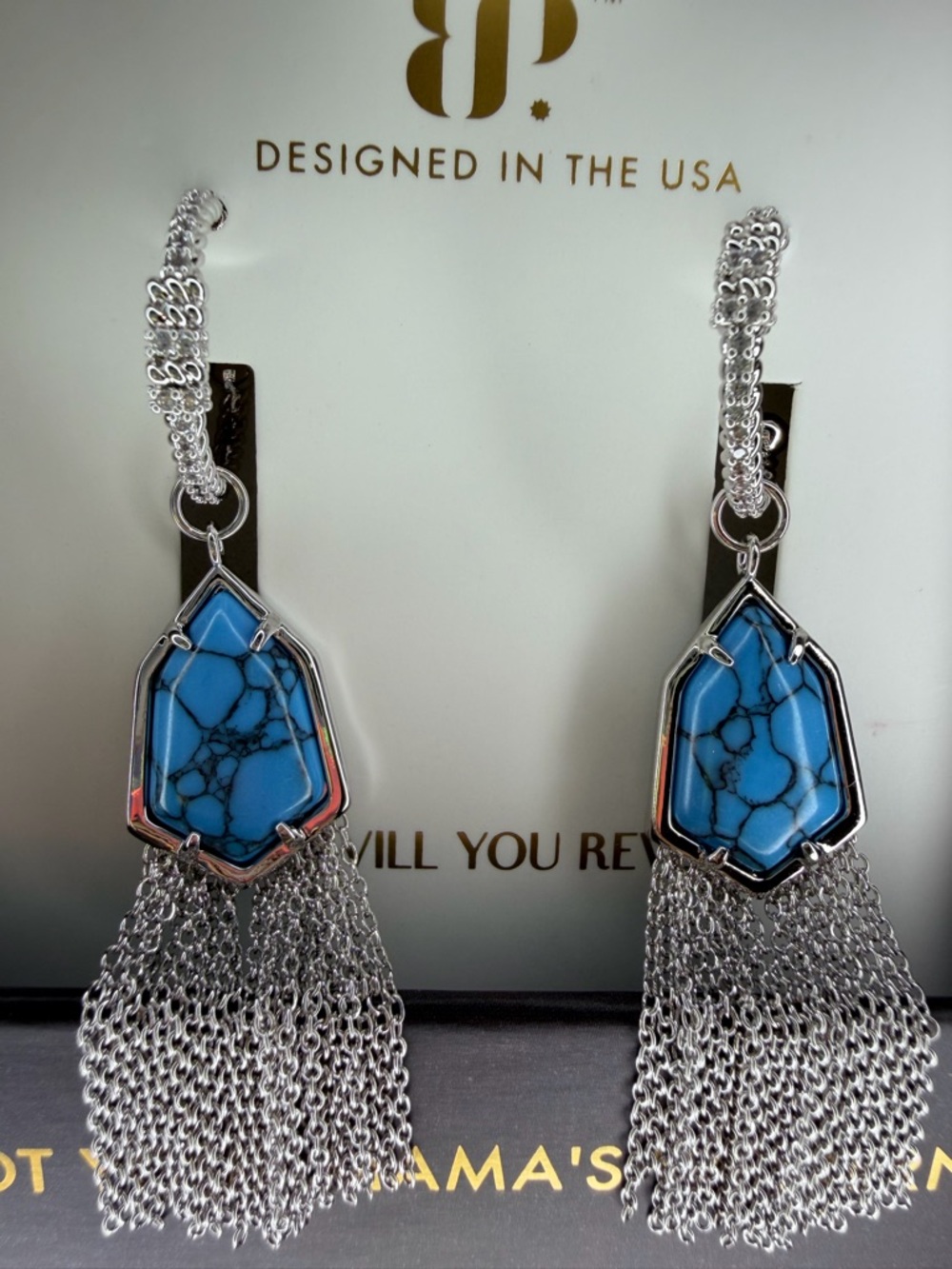 Bomb Party May 2026 Outlaw Collection Earrings on Rhodium Plating